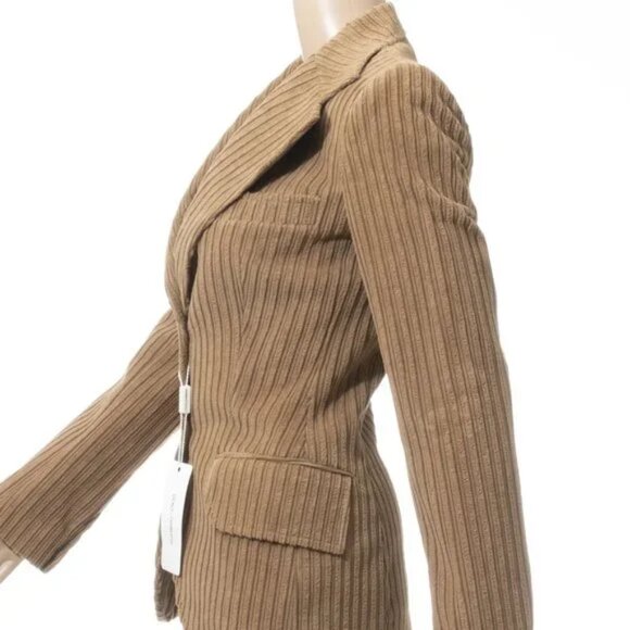 NEW Dolce & Gabbana Corduroy camel jacket / blazer - Picture 2 of 13